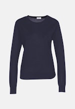 Crew Neck Pullover in Dark Blue |  Seidensticker Onlineshop