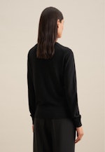 Rundhals Pullover Regular in Schwarz |  Seidensticker Onlineshop