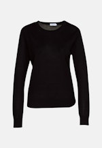 Rundhals Pullover Regular in Schwarz |  Seidensticker Onlineshop