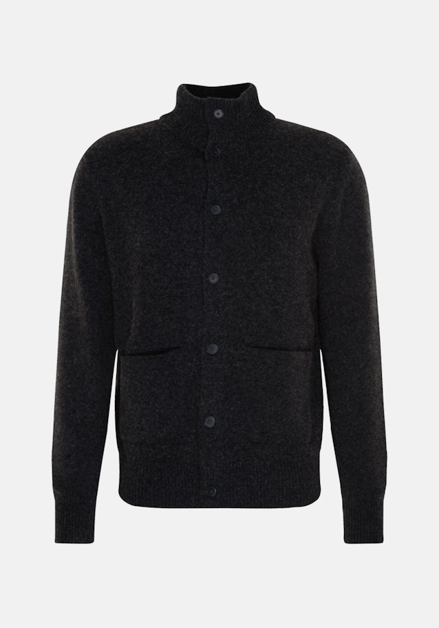Regular Strick-Jacke Uni in Grau | Seidensticker Onlineshop