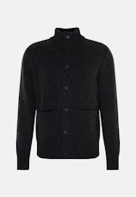 Stand-Up Collar Knitted jacket in Grey |  Seidensticker Onlineshop