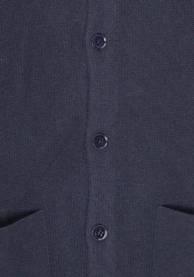 Regular Strick-Jacke Uni in Dunkelblau | Seidensticker Onlineshop