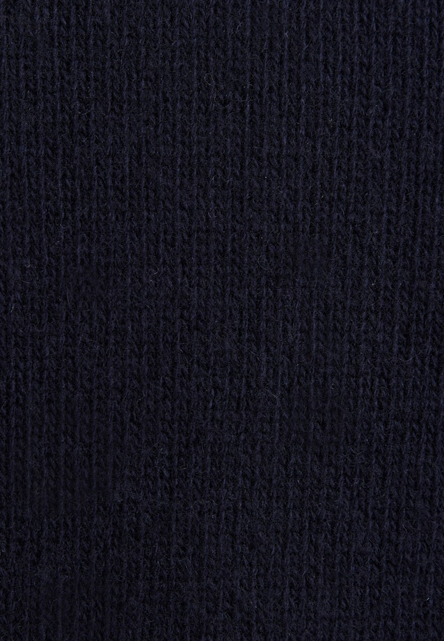 Regular Strick-Jacke Uni in Dunkelblau |  Seidensticker Onlineshop