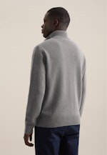 Regular Strick-Jacke Uni in Grau |  Seidensticker Onlineshop