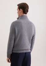 Regular Veste en maille Uni in Gris |  Seidensticker Onlineshop