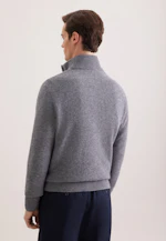 Regular Veste en maille Uni in Gris |  Seidensticker Onlineshop