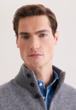 Regular Veste en maille Uni in Gris |  Seidensticker Onlineshop