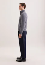 Regular Veste en maille Uni in Gris |  Seidensticker Onlineshop