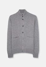 Regular Veste en maille Uni in Gris |  Seidensticker Onlineshop