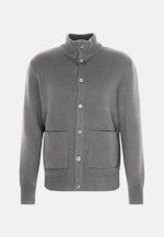 Regular Strick-Jacke Uni in Grau |  Seidensticker Onlineshop