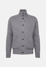 Regular Veste en maille Uni in Gris |  Seidensticker Onlineshop