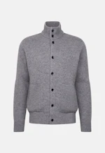 Regular Veste en maille Uni in Gris |  Seidensticker Onlineshop