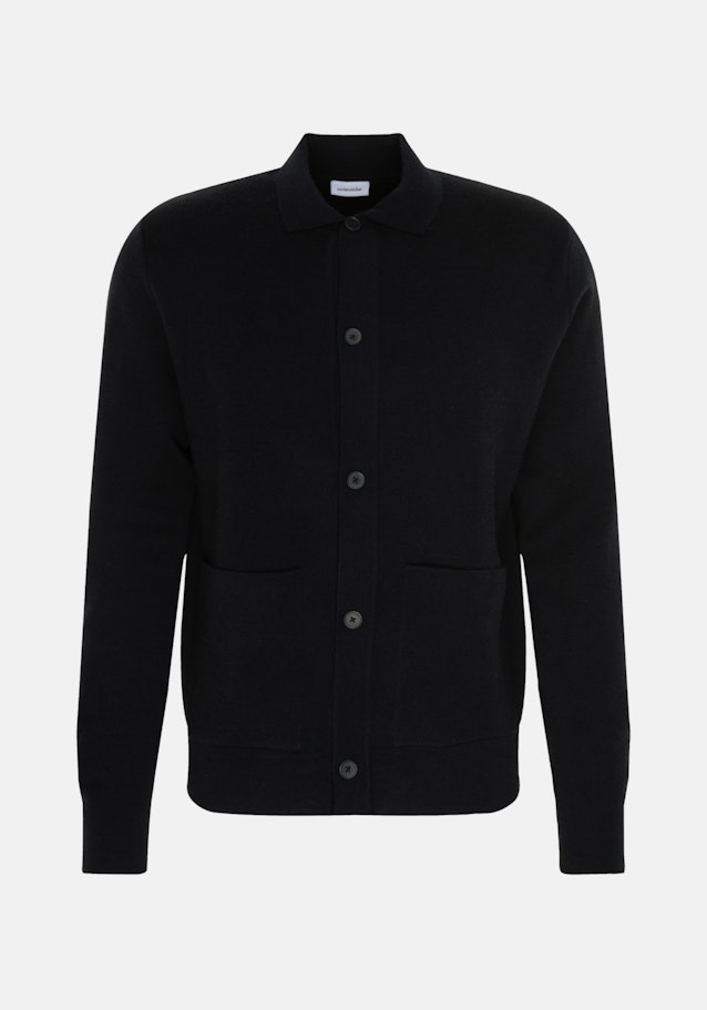Regular Veste Uni in Bleu Foncé | Seidensticker Onlineshop