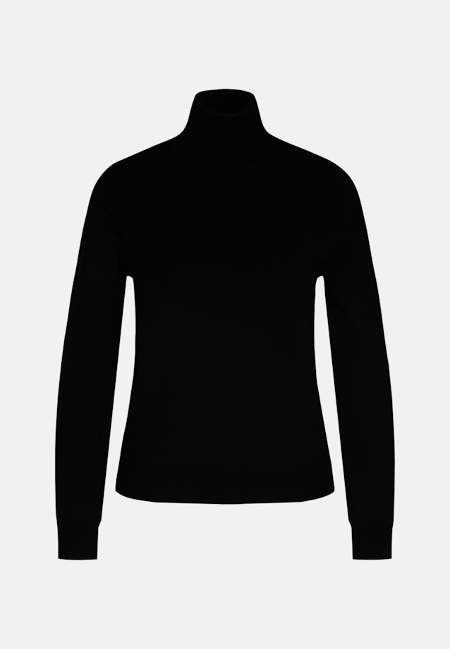 Polo neck Pullover in Black |  Seidensticker Onlineshop