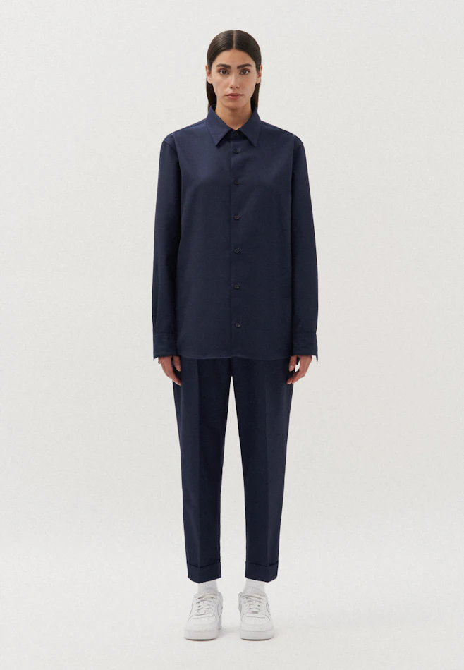 Regular Shirt Uni in Dark Blue | Seidensticker online shop