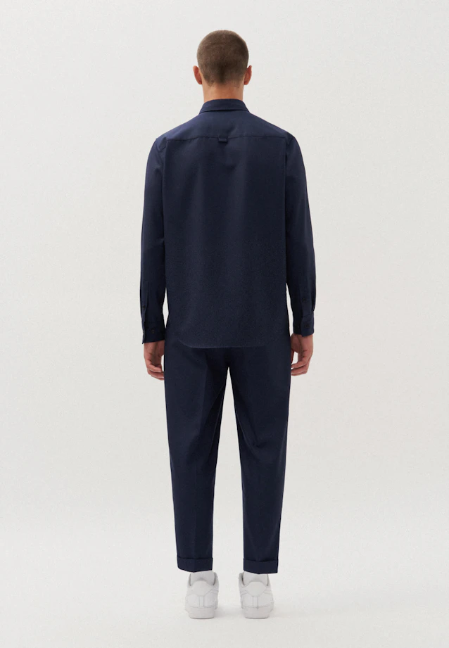 Regular Shirt Uni in Dark Blue |  Seidensticker Onlineshop