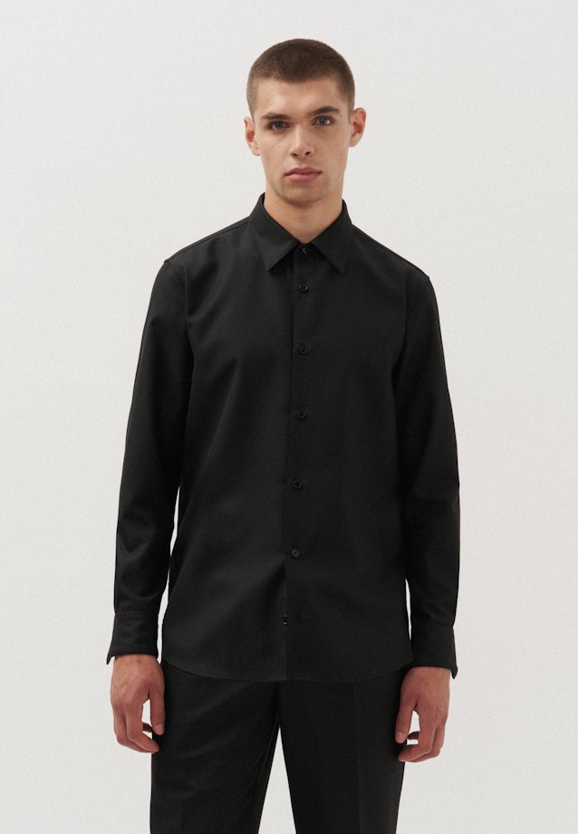 Shirt Regular in Black |  Seidensticker Onlineshop