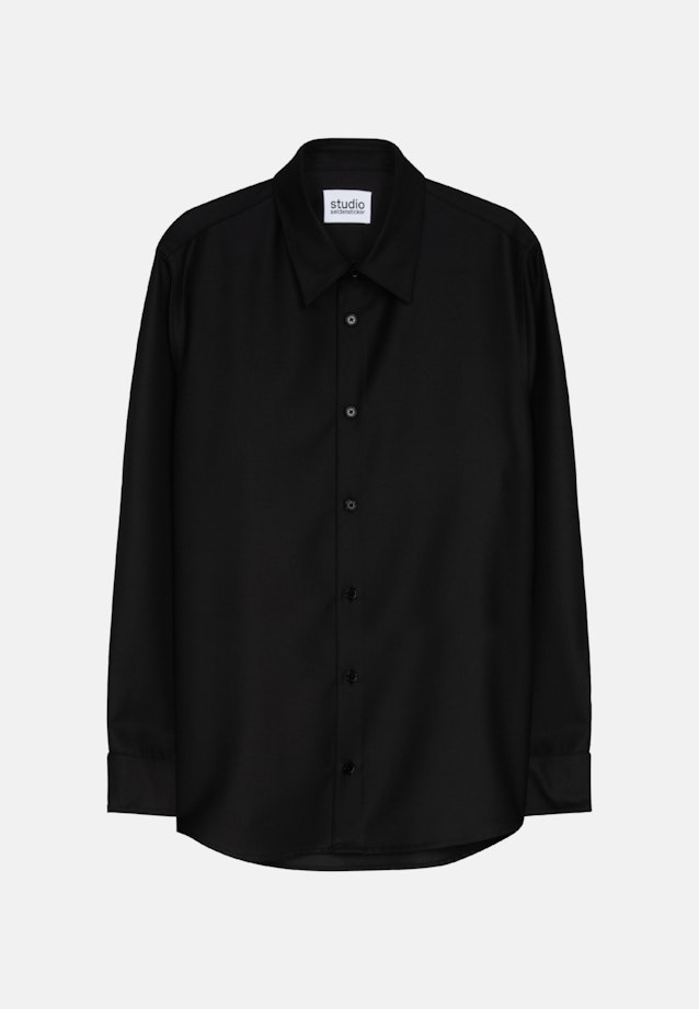 Shirt Regular in Black |  Seidensticker Onlineshop