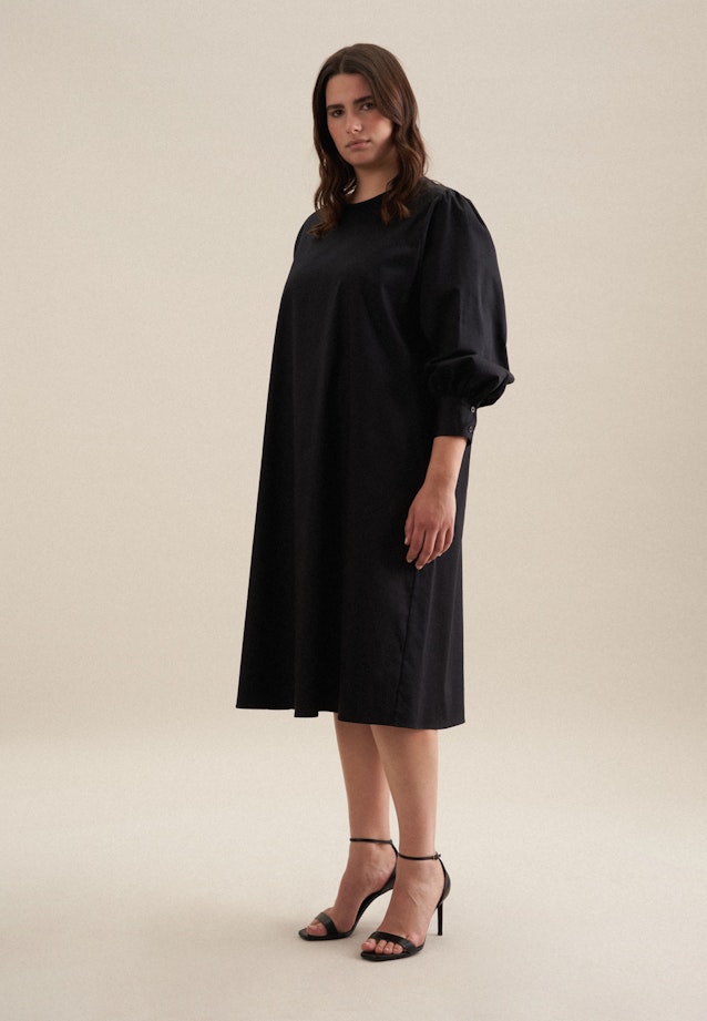 Grande taille Crew Neck Dress in Black |  Seidensticker Onlineshop