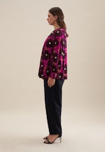 Grande taille Crew Neck Shirt Blouse in Purple |  Seidensticker Onlineshop