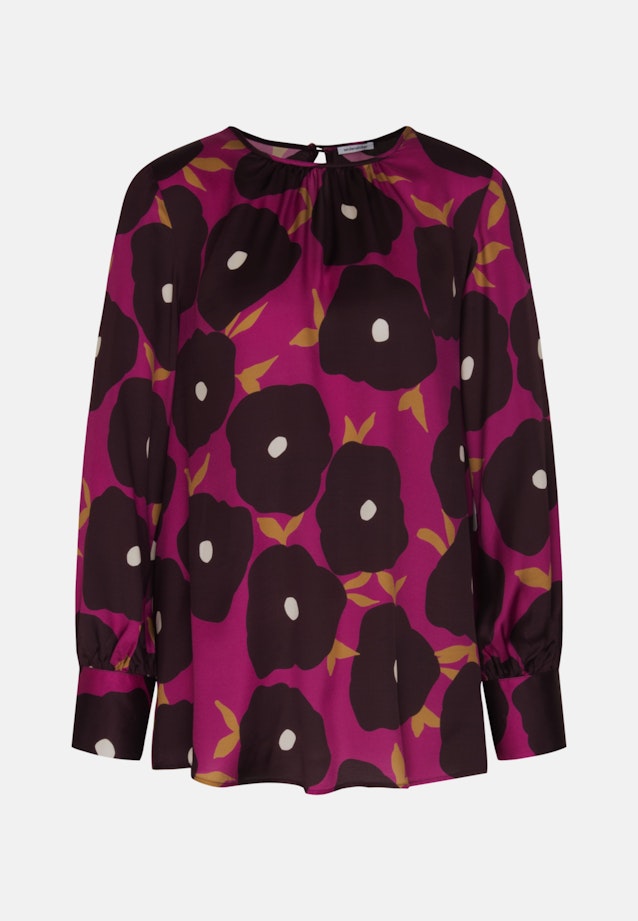 Grande taille Crew Neck Shirt Blouse in Purple |  Seidensticker Onlineshop