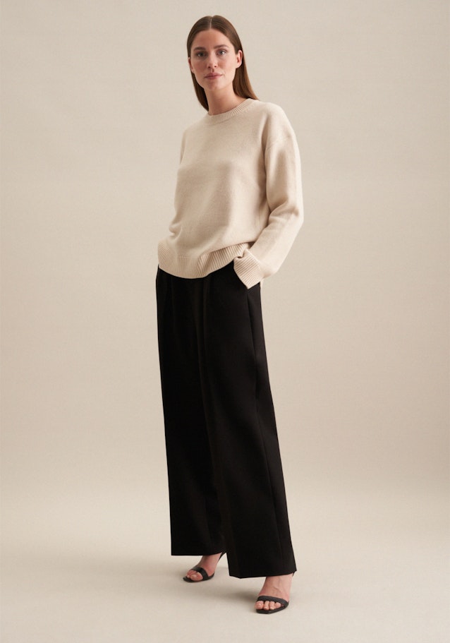 Oversized Pullover Uni in Ecru | Seidensticker Onlineshop