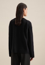 Rundhals Pullover Oversized in Schwarz |  Seidensticker Onlineshop