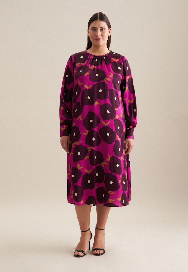 Curvy Robe Regular Manche Longue in Lilas |  Seidensticker Onlineshop