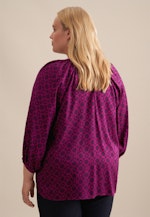 Crew Neck Shirt Blouse in Purple |  Seidensticker Onlineshop