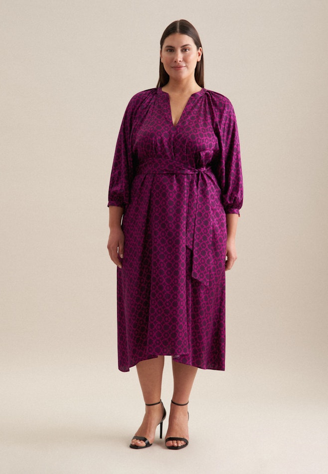 Curvy Robe Regular Manchon 3/4 dans Lilas | Boutique en ligne Seidensticker