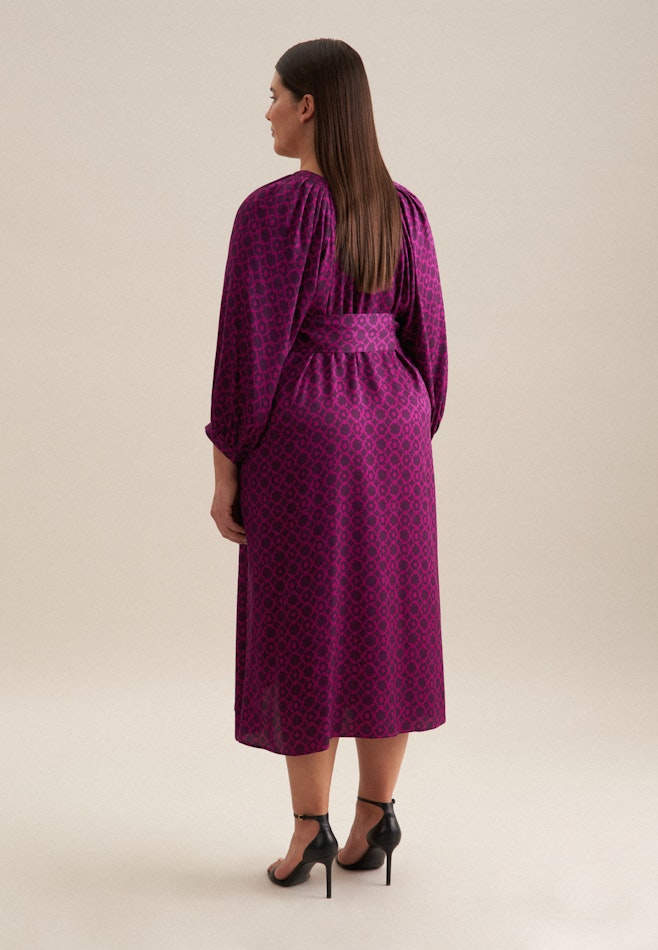 Grande taille Crew Neck Dress in Purple | Seidensticker online shop