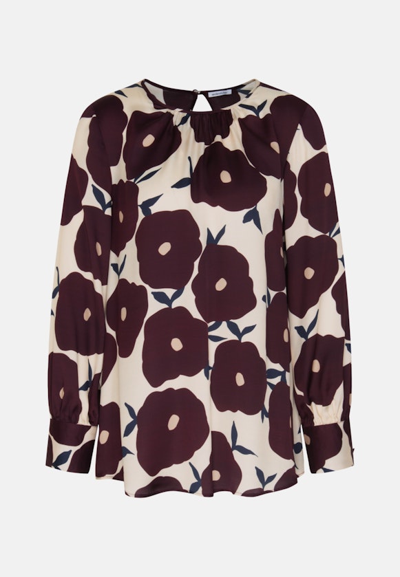 lange Arm Satin Shirtblouse in Ecru |  Seidensticker Onlineshop