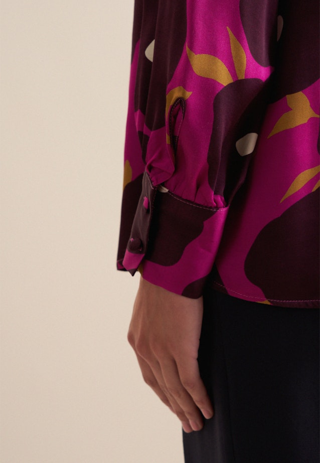 Satin Shirt Blouse in Purple |  Seidensticker Onlineshop