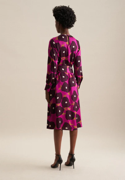 Kleid Druck in Lila |  Seidensticker Onlineshop