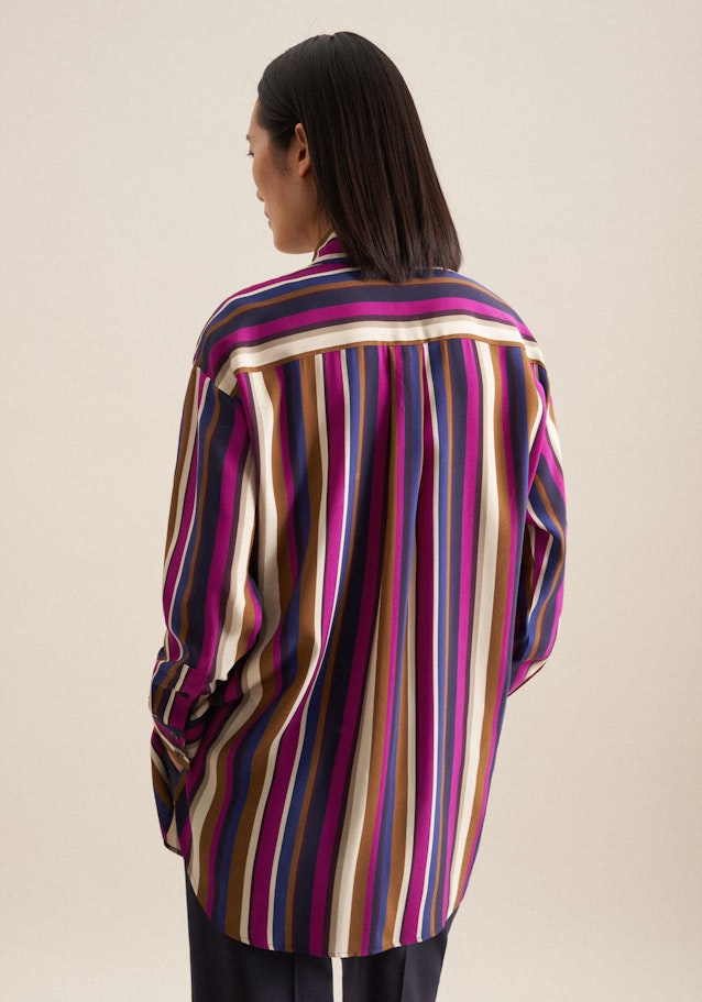 Longbluse Druck in Dunkelblau | Seidensticker Onlineshop