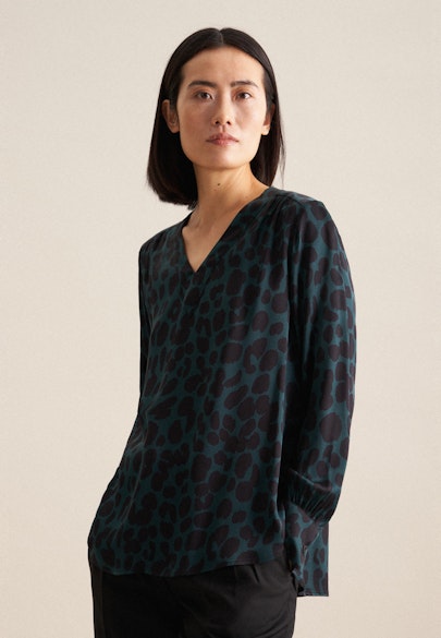 Shirt Druck in Grün |  Seidensticker Onlineshop