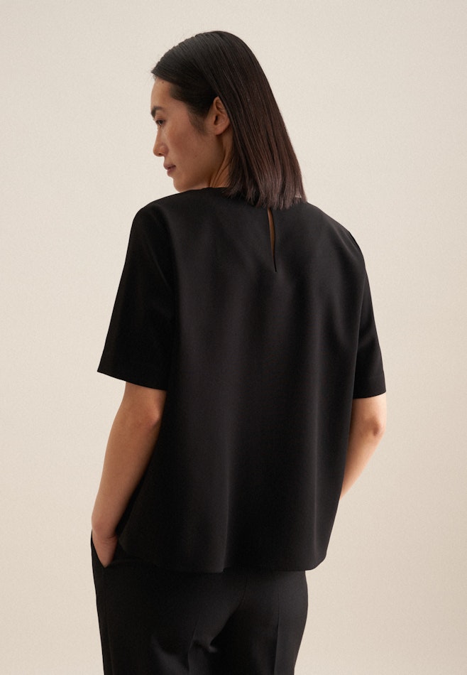 Crew Neck Shirt in Black | Seidensticker online shop