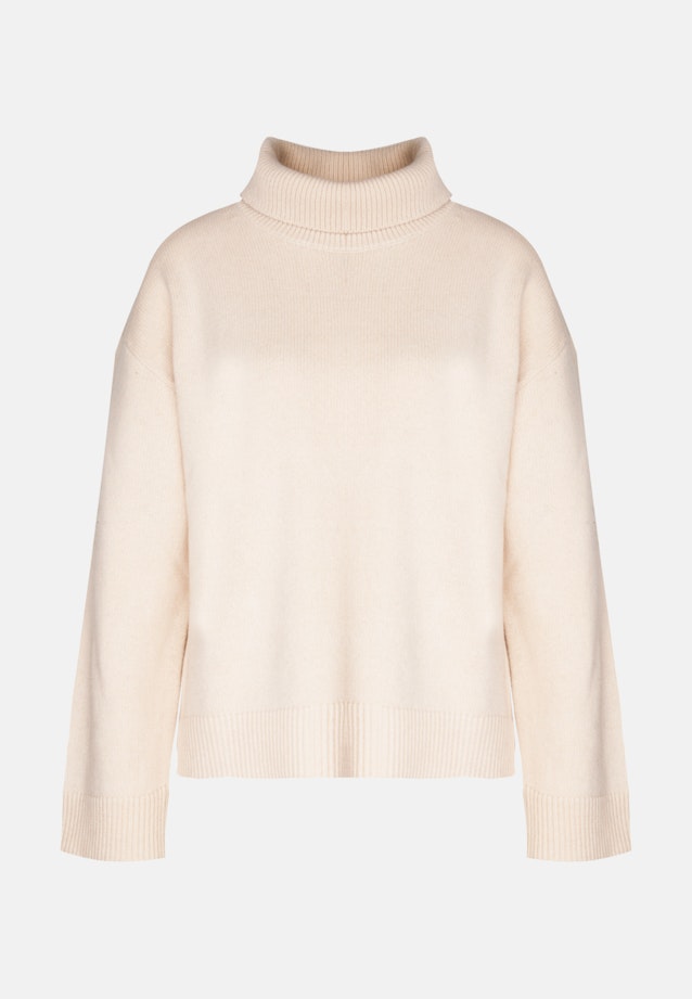 Polo neck Pullover in Ecru |  Seidensticker Onlineshop