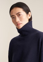 Polo neck Pullover in Dark Blue |  Seidensticker Onlineshop