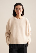 Rundhals Pullover Oversized in Ecru |  Seidensticker Onlineshop