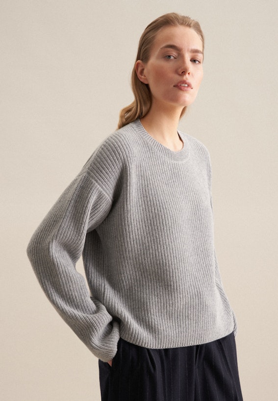 Rollkragen Pullover Grobstrick Pulli Damen Rollkragenpullover