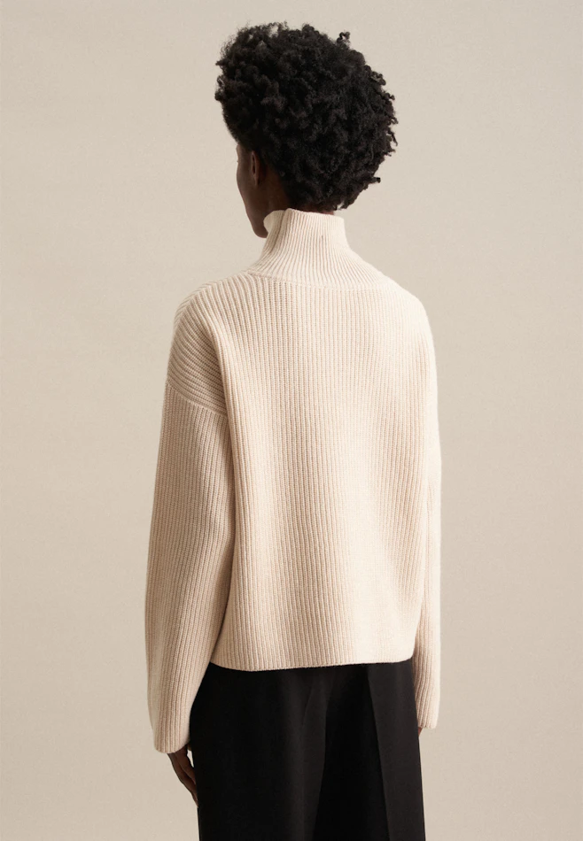 Oversized Pullover Uni in Ecru | Seidensticker Onlineshop
