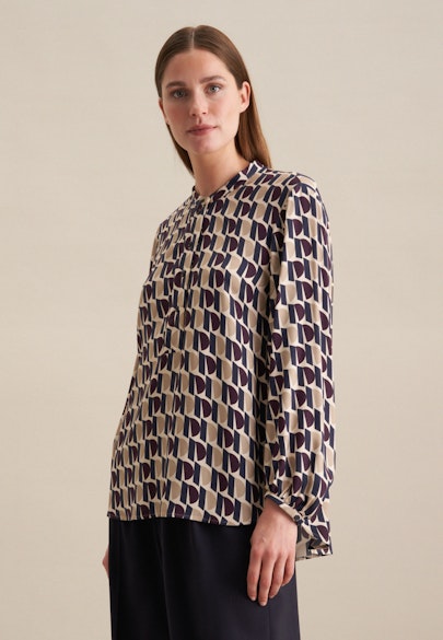 Tunika Druck in Dunkelblau |  Seidensticker Onlineshop