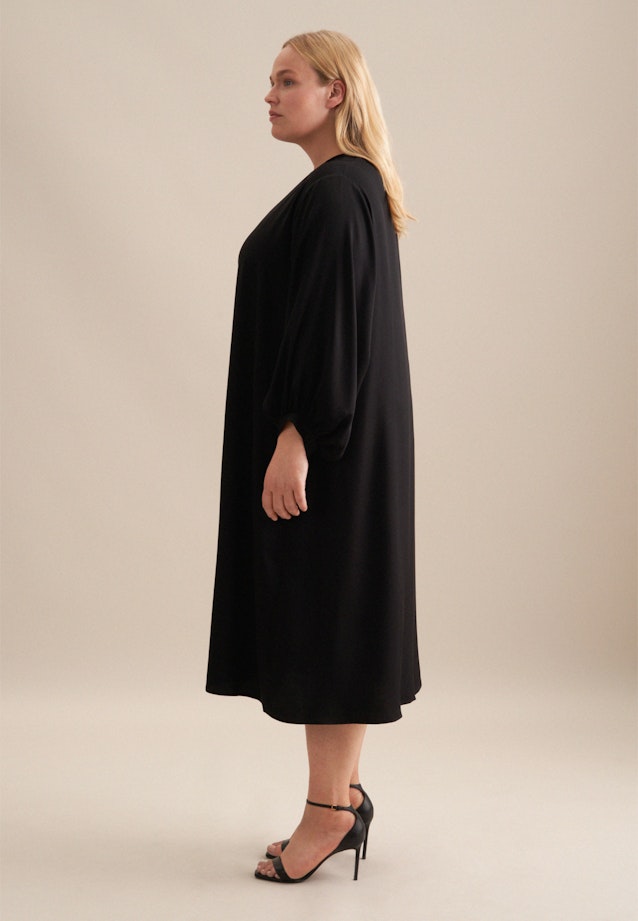 Curvy Robe Regular Manche Longue in Noir |  Seidensticker Onlineshop