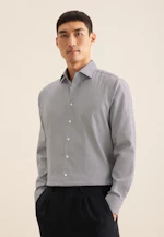 Regular Business shirt Pepita in Dark Blue |  Seidensticker Onlineshop