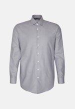 Chemise Business Regular Satin Col Kent in Bleu Foncé |  Seidensticker Onlineshop