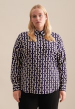 Grande taille Collar Shirt Blouse in Purple |  Seidensticker Onlineshop