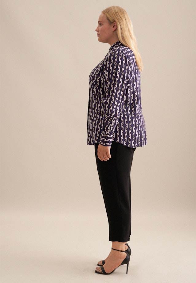 Grande taille Collar Shirt Blouse in Purple |  Seidensticker Onlineshop