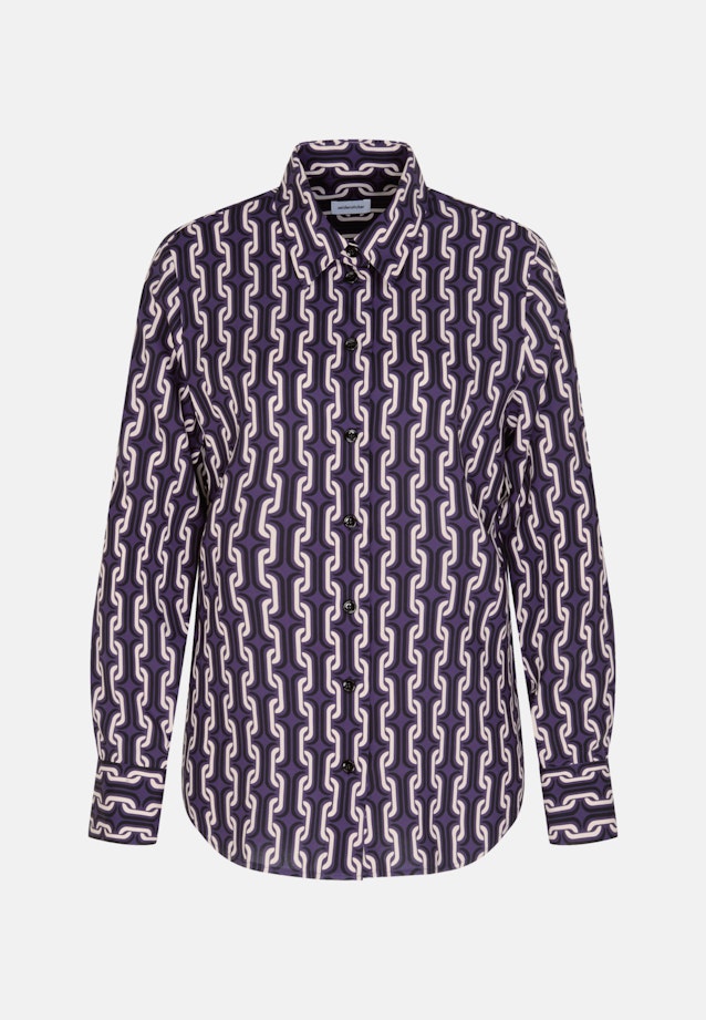 Grande taille Collar Shirt Blouse in Purple |  Seidensticker Onlineshop