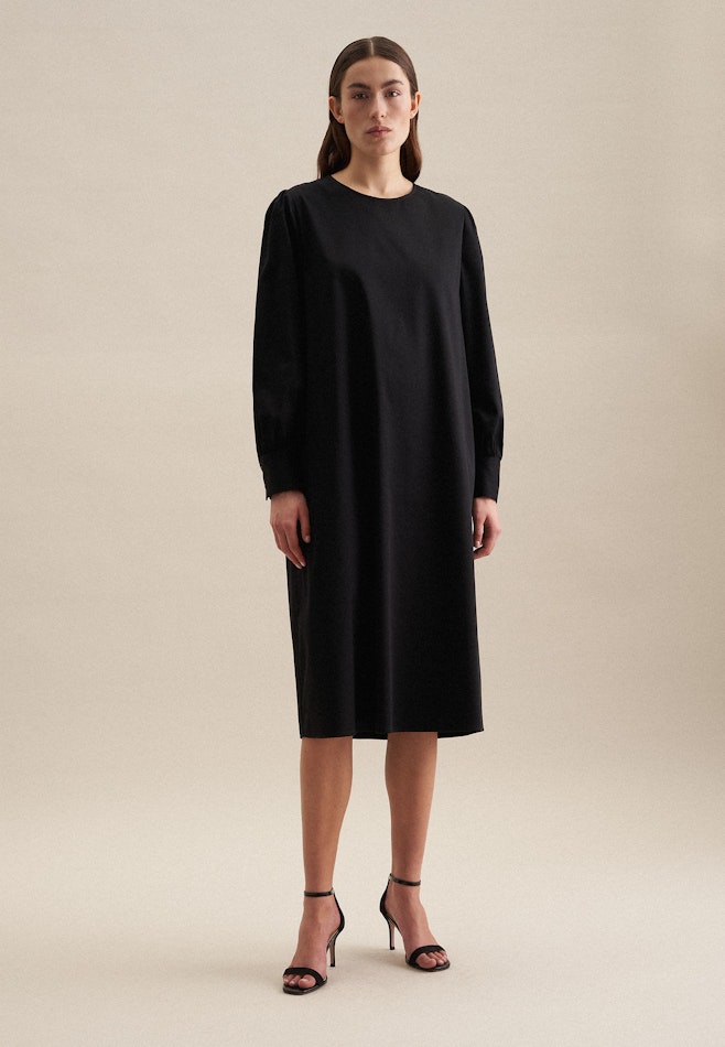 Crew Neck Dress in Black | Seidensticker online shop